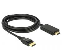 DeLOCK 85318 câble vidéo et adaptateur 3 m DisplayPort HDMI Noir