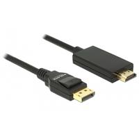 Delock - Câble adaptateur - DisplayPort mâle pour HDMI mâle - 5 m - triple paire torsadée blindée - noir - passif