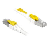 DeLOCK 85331 câble de réseau 1 m Cat6a S/FTP (S-STP) Blanc - Câbles de réseau (1 m, Cat6a, S/FTP (S-STP), RJ-45, RJ-45, Blanc)