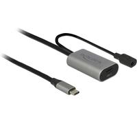 DeLOCK 85392 USB cable 5 m USB C Black,Grey 85392, 5 m, USB C, USB C, 3.1 (3.1 G