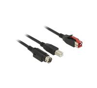 DeLOCK 85487 Câble USB 2.0, USB-A vers USB-B, 1m, Noir, 480 Mbit/s, AWG26, Diamètre 6.5mm