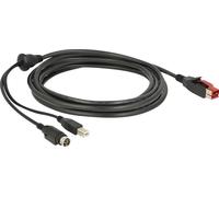 Delock 85489 DELOCK PoweredUSB Cable 24v St > USB-B St + Hosiden 3Pin 3.0m