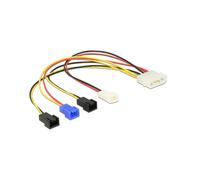 DeLOCK 85516 Câble d'alimentation interne 0.2m Molex 4-pin Mâle vers Molex 4-pin Mâle, Conditionnement sachet polyéthylène