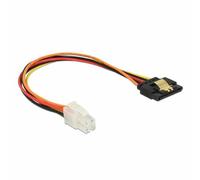 DELOCK 85519 CABLE P4 4PIN M SATA 15PIN H 0.20M
