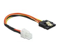 DELOCK 85519 CABLE P4 4PIN M SATA 15PIN H 0.20M