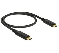 DeLOCK 85529 câble USB 0,5 m USB 3.2 Gen 2 (3.1 Gen 2) USB C Noir