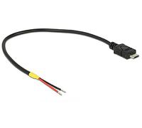 DeLOCK 85541 0.2m Micro-USB B Mâle Noir câble USB - Câbles USB (0,2 m, Micro-USB B, 2.0, Noir)
