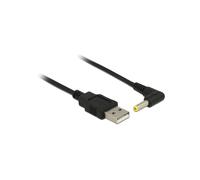DeLOCK 85544 Câble USB A Mâle vers USB A Mâle 1.5m Noir, 24 AWG, 5V - Lot de 5