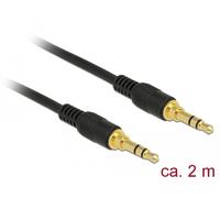 DeLOCK 85549 câble audio 2 m 3,5mm Noir