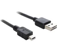 DeLOCK 85554 câble USB 2 m USB A Mini-USB B Noir - Câbles USB (2 m, USB A, Mini-USB B, 2.0, 480 Mbit/s, Noir)