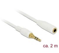 DeLOCK 85579 câble audio 2 m 3,5mm Blanc
