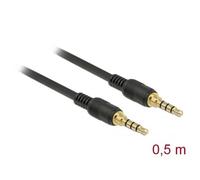 - Câble audio - mini jack 4 pôles mâle pour mini jack 4 pôles mâle - noir