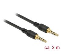 DeLOCK 85598 câble audio 2 m 3,5mm Noir