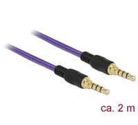 DeLOCK 85599 câble audio 2 m 3,5mm Violet