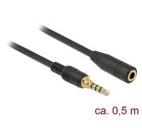 DeLOCK 85627 câble audio 0,5 m 3,5mm Noir