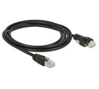 DeLOCK 85668 câble de réseau 2 m Cat6 S/FTP (S-STP) Noir - Câbles de réseau (2 m, Cat6, S/FTP (S-STP), RJ-45, RJ-45, Noir)