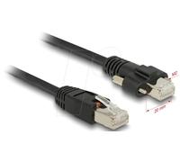 DeLOCK 85668 câble de réseau 2 m Cat6 S/FTP (S-STP) Noir - Câbles de réseau (2 m, Cat6, S/FTP (S-STP), RJ-45, RJ-45, Noir)