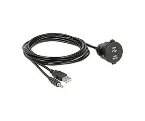 DeLOCK 85719 câble USB 2 m USB Type-A + 3.5 mm 4 pin Noir