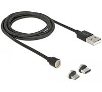 DeLOCK 85723 câble USB USB 2.0 1,1 m USB A USB C/Micro-USB B Noir