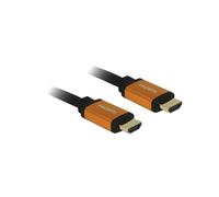 DeLOCK 85729 Câble HDMI 2.0m, Type A (Standard) Mâle-Mâle, Résolution 7680x4320, 48 Gbit/s, ARC, Contacts Or, Noir/Or