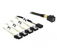 - Câble SATA / SAS - SAS 12Gbit/s - Mini SAS HD (SFF-8643) pour 4 x SATA - 1 m