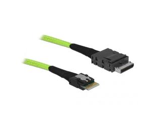 Delock 85801 Câble Serial Attached Scsi (sas) 0,5 M 32 Gbit/s Noir, V