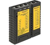 DeLock Testeur de câbles réseau 86107 – RJ45 RJ12 PoE – Non équipé pour CAT