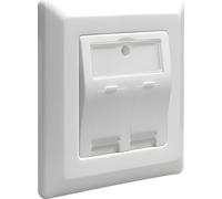 DeLOCK 86202 Boîte de jonction Keystone DeLOCK 2 ports wh