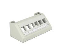 DeLOCK 86218 Baie de Branchements 6 ports Gris 65x49x130mm - Code SH: 85371098