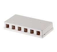 DELOCK 86227 Keystone CAJA DE MONTAJE en SUPERFICIE DE 6 PUERTOS