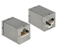 Delock 86250 Adaptateur RJ45 Delock RJ45 -> RJ45 Bu/Bu Cat6 blindé com