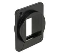 Keystone Mounting 1 Port for D-type - Prise - noir - commande unique - 1 port