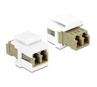 DeLOCK Keystone module LC Duplex femelle femelle Multimode