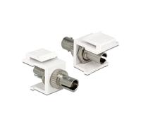 DeLOCK 86348 Adaptateur Fibre Optique SC, 2 Connecteurs SC, Compatible Monomode/Multimode