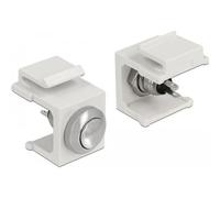 DeLOCK 86401 Drahtverbinder Keystone Edelstahl - Weiß (86401)