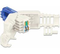 Delock 86417 Fiche RJ45 CAT.6A UTP sans outil 2 pièces 86417 bleu, blanc 1 pc(s)
