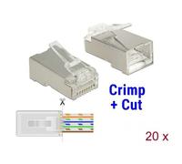 DeLOCK 86454 connecteur de fils RJ-45 Transparent
