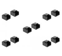 DeLOCK 86470 protection de sécurité pour prise RJ-45 Noir 10 pièces