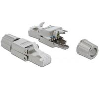 Delock 86477 Fiche RJ45 CAT.6A STP sans outil 86477 gris 1 pc(s)