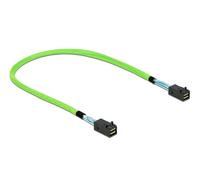 DeLOCK 86624 câble Serial Attached SCSI (SAS) 0,5 m 64 Gbit/s Vert