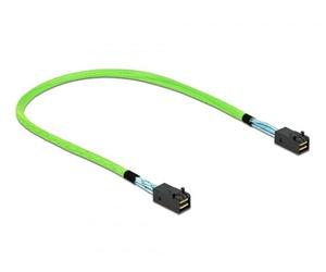 DeLOCK 86624 câble Serial Attached SCSI (SAS) 0,5 m 64 Gbit/s Vert