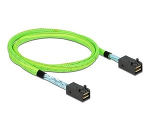 DeLOCK 86625 câble Serial Attached SCSI (SAS) 1 m 64 Gbit/s Vert