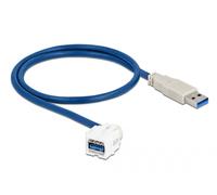 Delock 86871 DELOCK Keystone Modul USB3.0 A Bu 250° > USB3.0 A St Kabel w