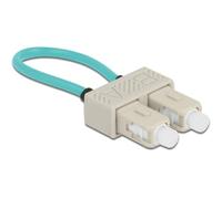 DeLOCK 86923 câble de Fibre Optique 0,065 m SC OFC OM3 Beige