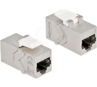 DELOCK 86996 - Fiche RJ45 module Keystone vers fiche RJ45 Cat.6A