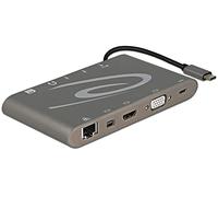 DeLOCK 87297 hub & concentrateur USB 3.2 Gen 2 (3.1 Gen 2) Type-C Gris