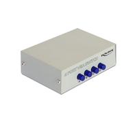DeLOCK 87635 Multicommutateur VGA 4 Ports vers 1 Port, Résolution Max 1920x1440, Connectivité Filaire, Boîtier Métal, Dimensions 119x84x34mm