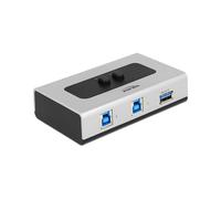 DeLOCK 87667 - Commutateur USB 3.2 Gen 1 (3.1 Gen 1) 3 Ports Type A - Boîtier Plastique 112x68x29 mm
