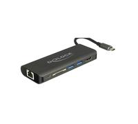 DeLOCK 87721 Station d'accueil USB 3.2 Gen 1 Type-A, Lecteur Cartes SD/MMC, 2x USB-A, 2x USB-C, HDMI, Compatible Windows/macOS/Linux
