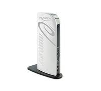 DeLOCK Station d'accueil 87771 – USB 3.2, Dual HDMI Full-HD, LAN, Audio, avec fil – Noir/Blanc